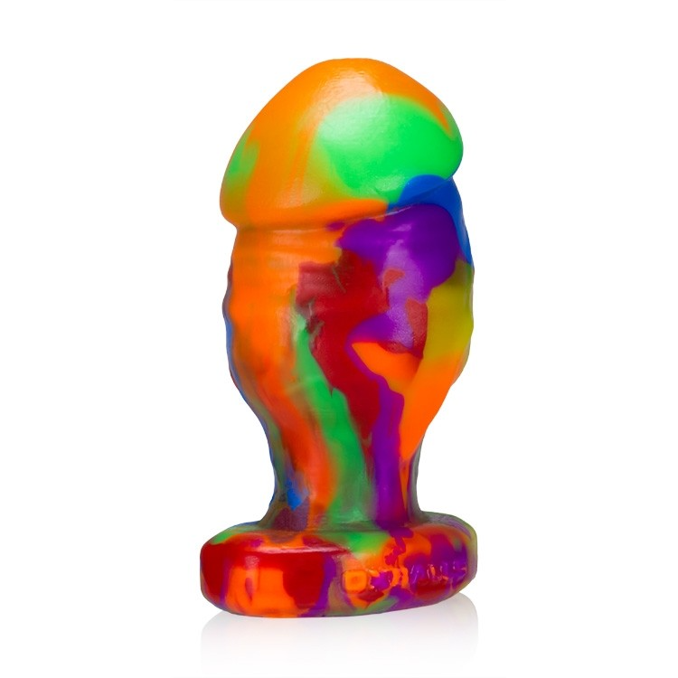 OXBALLS HONCHO II Medium Rainbow Buttplug - OX5430
