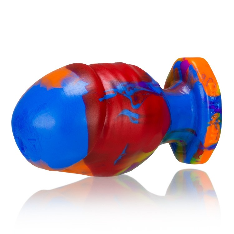 OXBALLS Honcho I Small Rainbow Buttplug - OX-1240-1-BOW