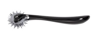 Sportsheets Signature Wartenberg Wheel — Hematite Handle, 3 Wheels - SS68112