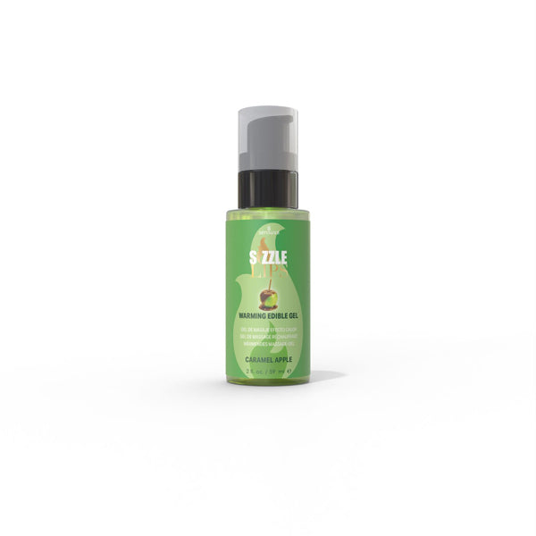 Sensuva Sizzle Lips Caramel Apple Edible Warming Massage Gel, 2oz - SEN-VL415