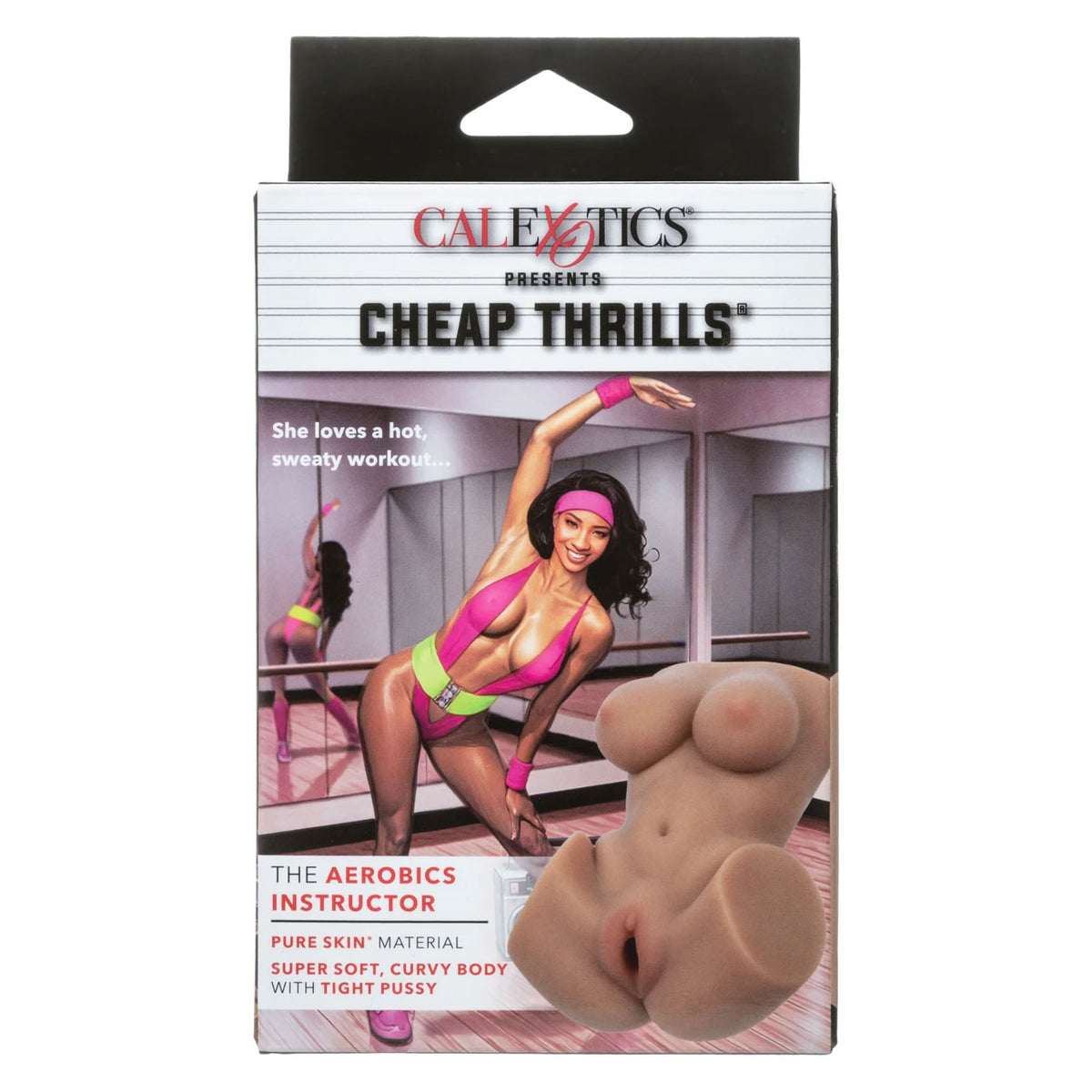 CalExotics Aerobics Instructor Male Masturbator — Brown, 5 × 4 × 2.5 in - SE0885053