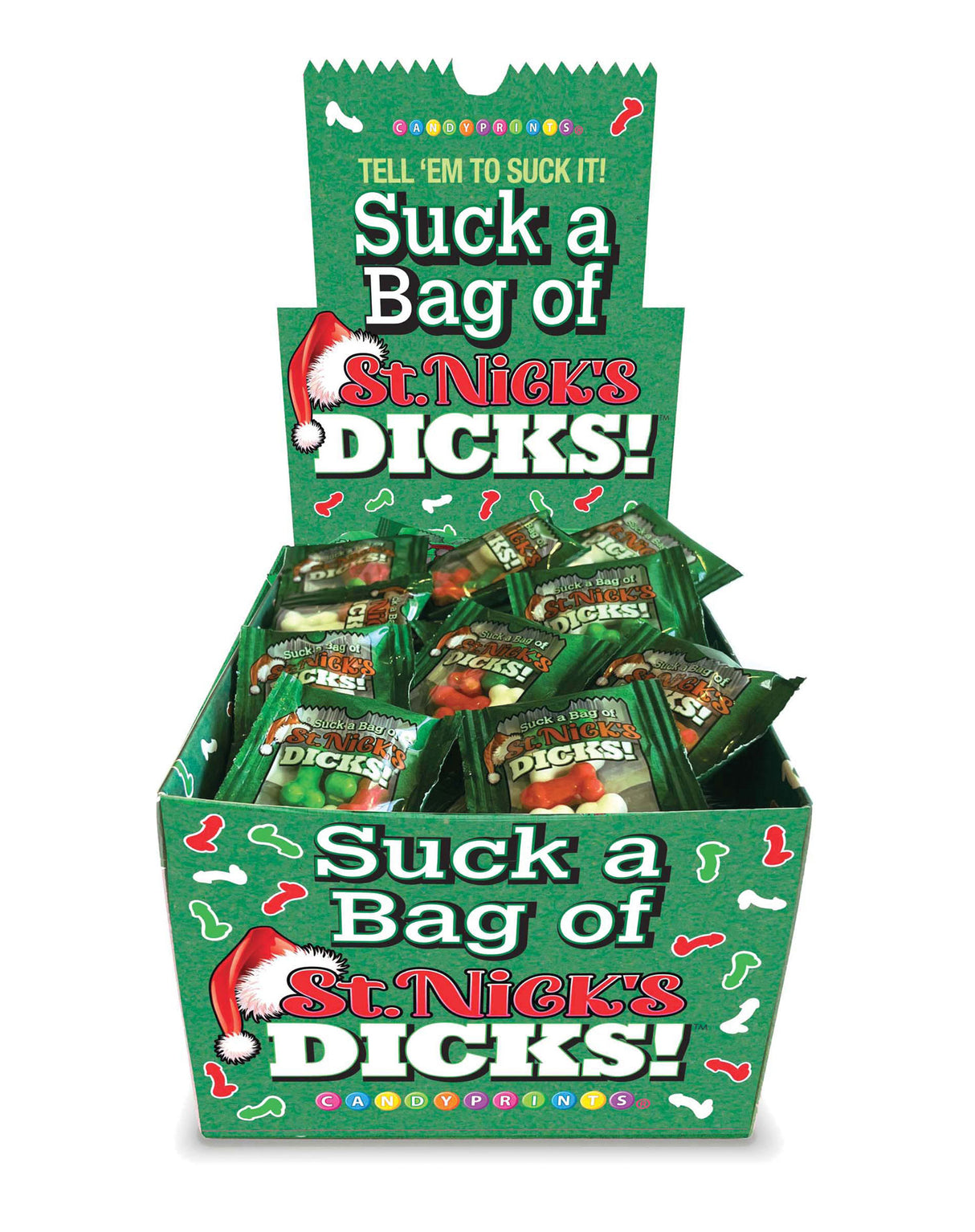 Little Genie Holiday Novelty Candy Display — 100 Mini Packs - LG-CP1199