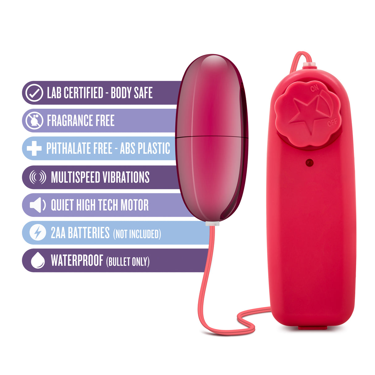 Blush B Yours Power Bullet — Cerise - BL-05500