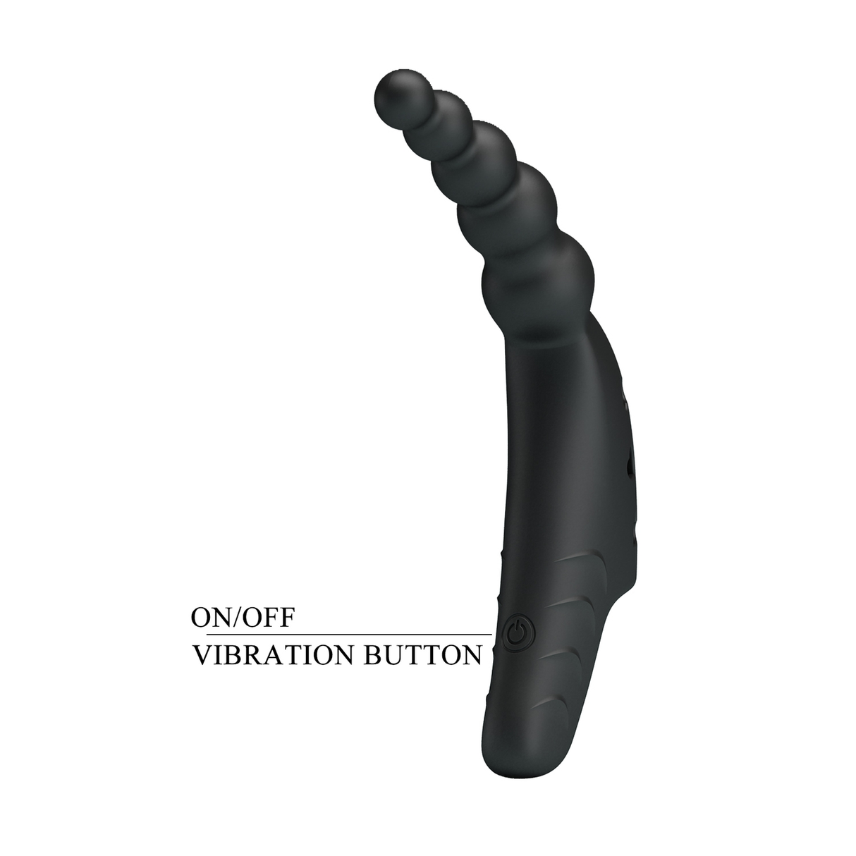 Pretty Love Jordin Beaded Finger Vibe — Black - BI-300088
