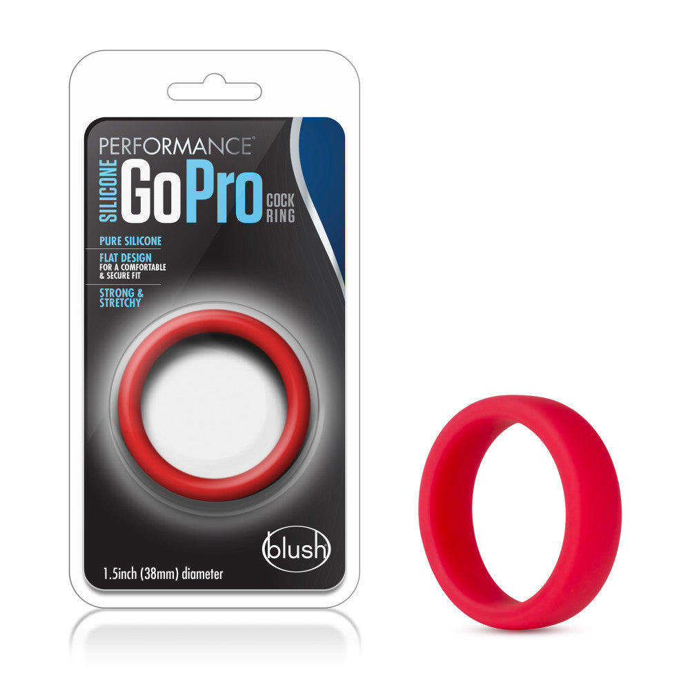 Blush Performance Silicone Go Pro Cock Ring — Red - BL-91108