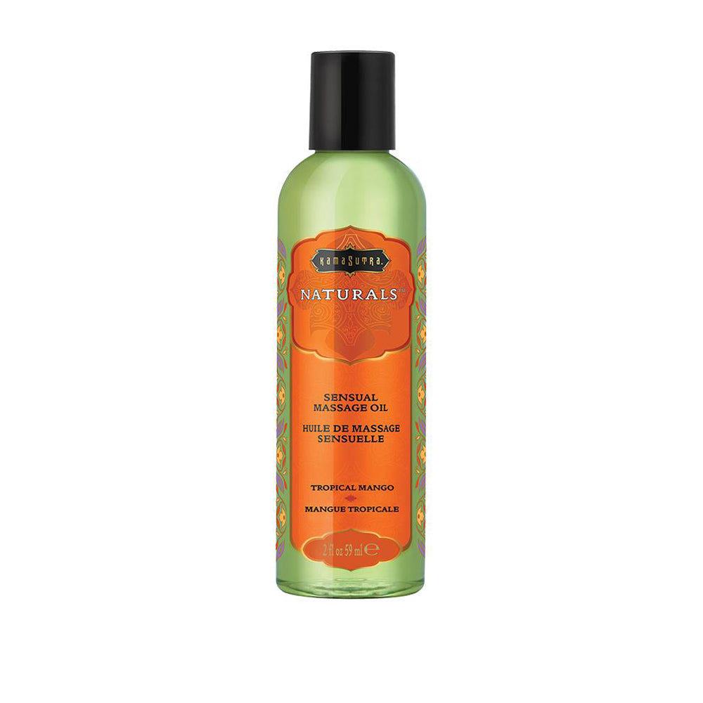 Kama Sutra Naturals Massage Oil — Tropical Mango, 2 fl oz (59 ml) - KS10283