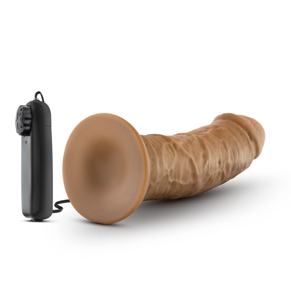 Blush Dr. Joe 8-Inch Vibrating Realistic Dildo with Suction Cup, Mocha - BL-13827