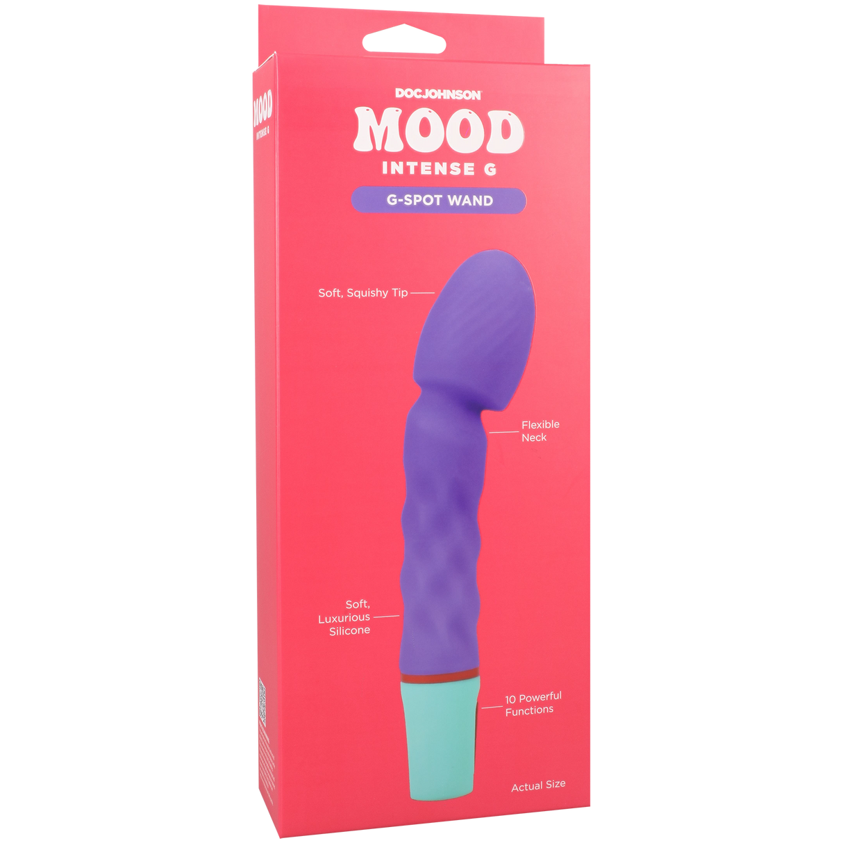 Doc Johnson Mood Intense G Rechargeable Silicone Vibrator — Purple - DJ1472-02-BX