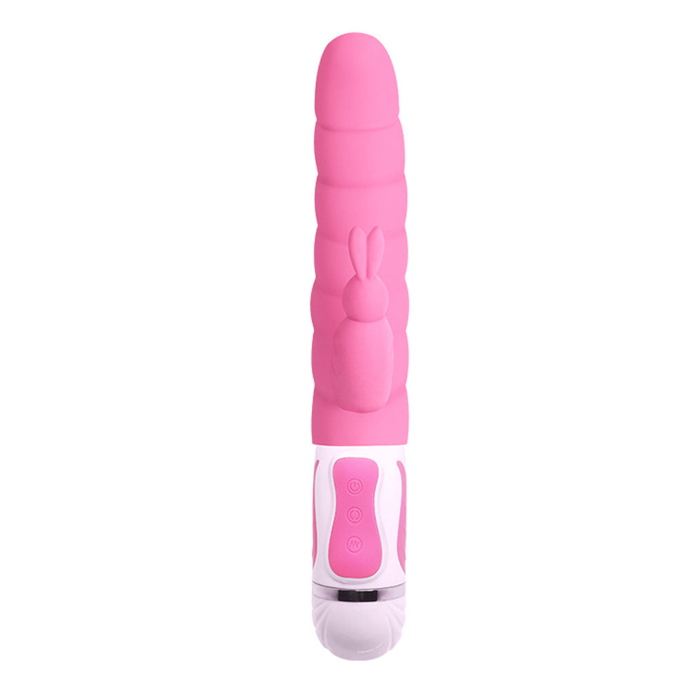Pretty Love Steven Rabbit Vibrator — 12-Function, Pink - BW-063005
