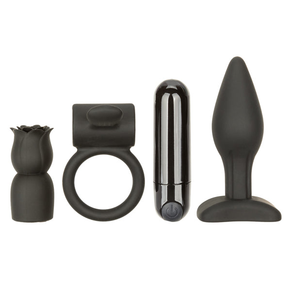 CalExotics Allure Pleasure Kit — Bullet, Probe, Ring & Teaser (Black) - SE1986103