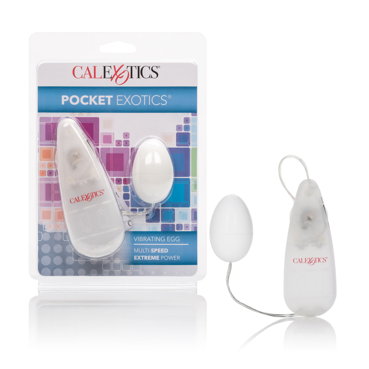 CalExotics Pocket Exotics Vibrating Ivory Egg — Compact Vibrator - SE1107092