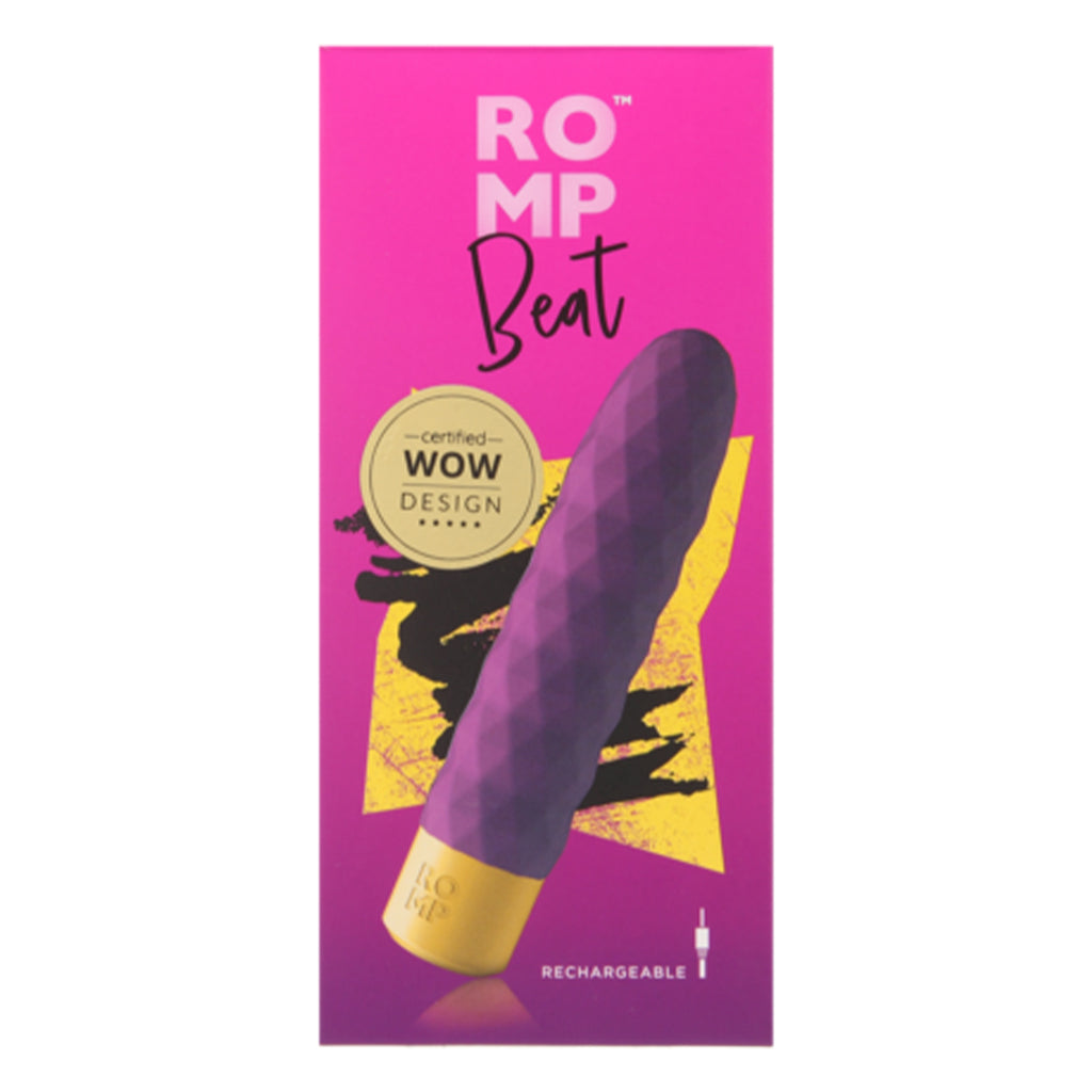 ROMP Beat Bullet Vibrator — USB Rechargeable, IPX7 Waterproof, Light Purple - RM1290