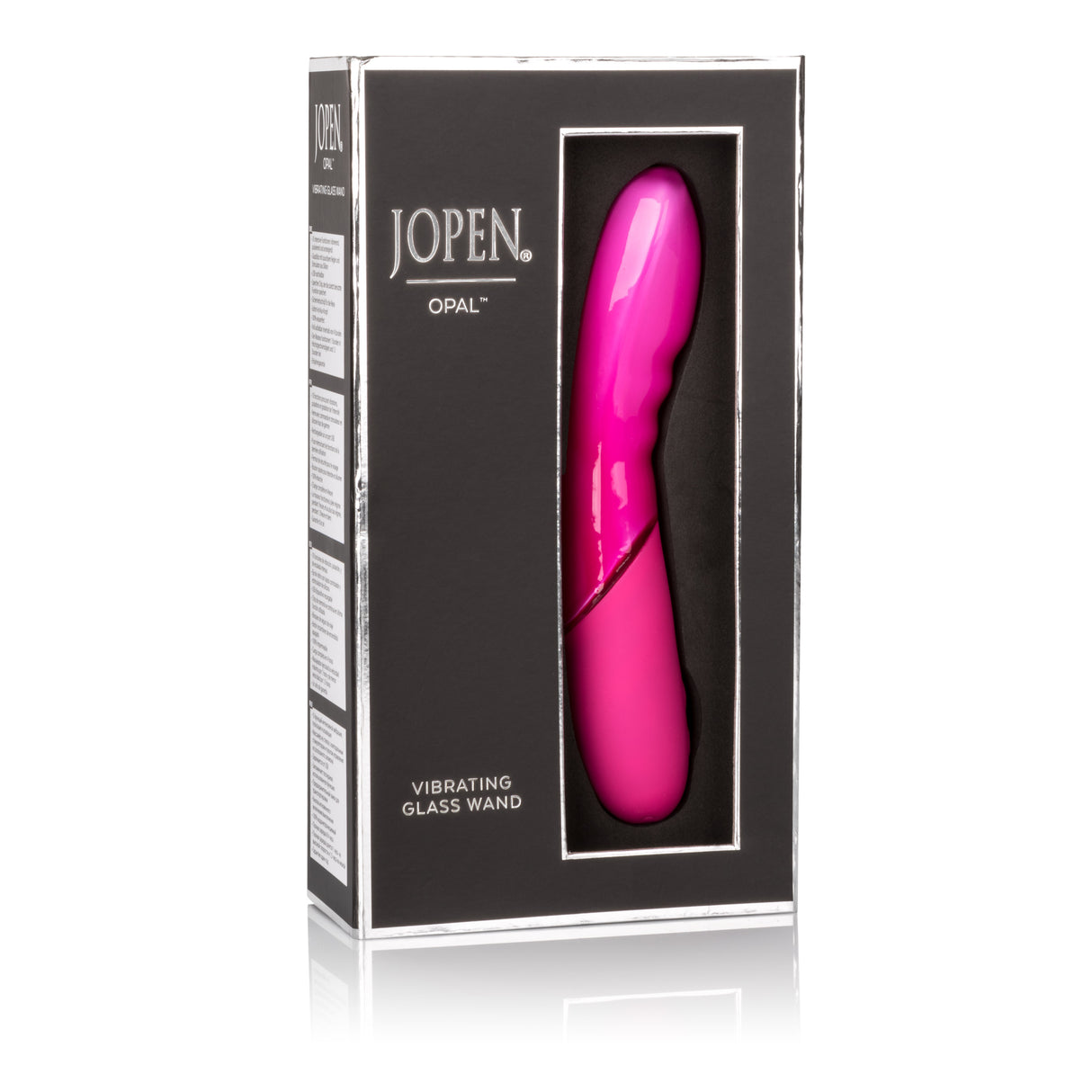 JOPEN Opal Glass Wand Vibrator — Pink, 8" - JO8150003