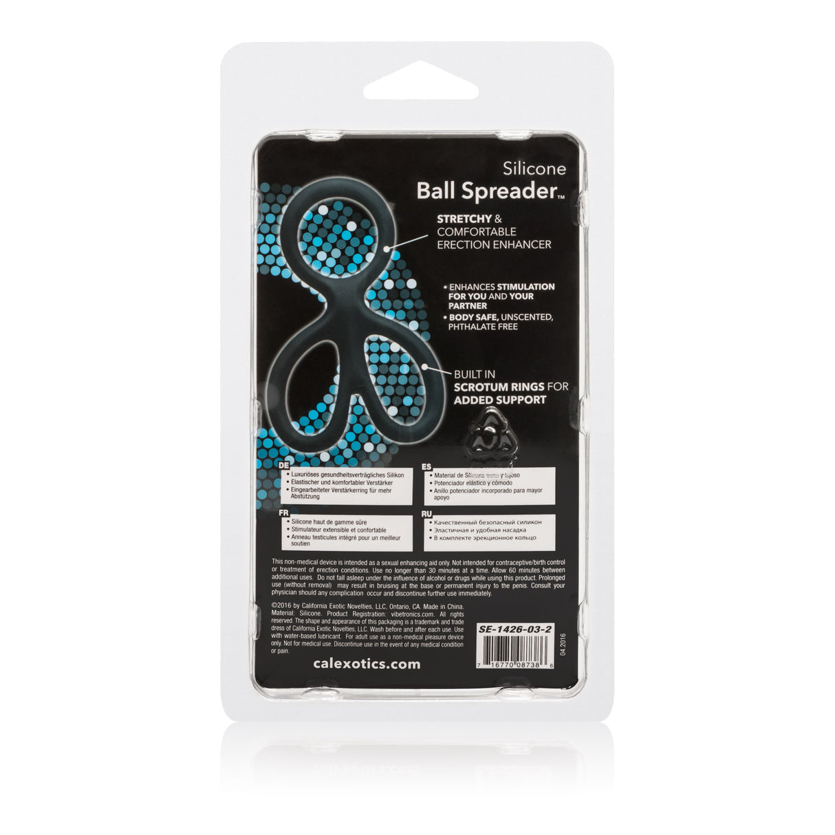 CalExotics Silicone Ball Spreader with Independent Scrotum Rings - SE1426032