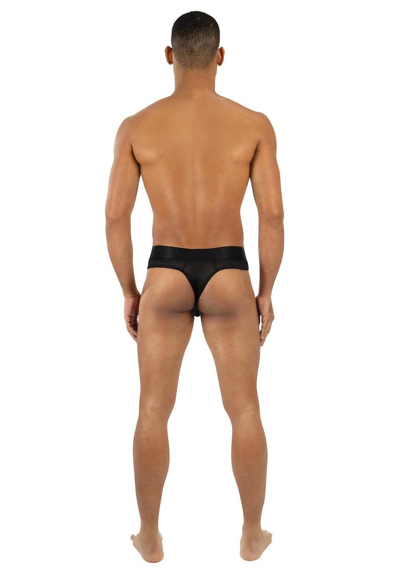 Envy Menswear Midnight Athletics Thong — Black S/M - BLE115-BLKSM