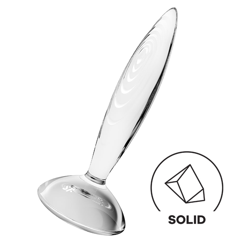 Satisfyer Sparkling Crystal Glass Anal Plug, 21 cm - SF5672