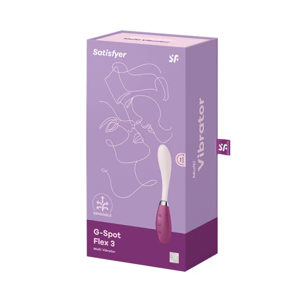 Satisfyer G-Spot Flex 3 Vibrator — Red - SAT-J2018-297-2