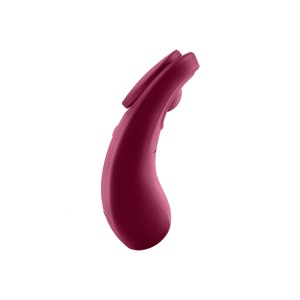Satisfyer Sexy Secret Panty Vibrator — Wine Red, App-Controlled - J2018-98