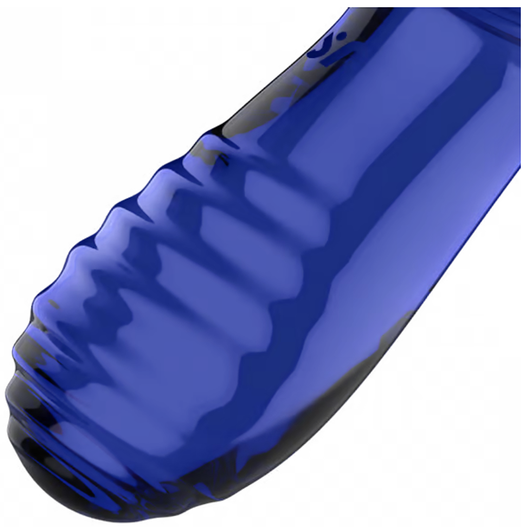 Satisfyer Double Crystal Borosilicate Glass Dildo — Light Blue - SF5931