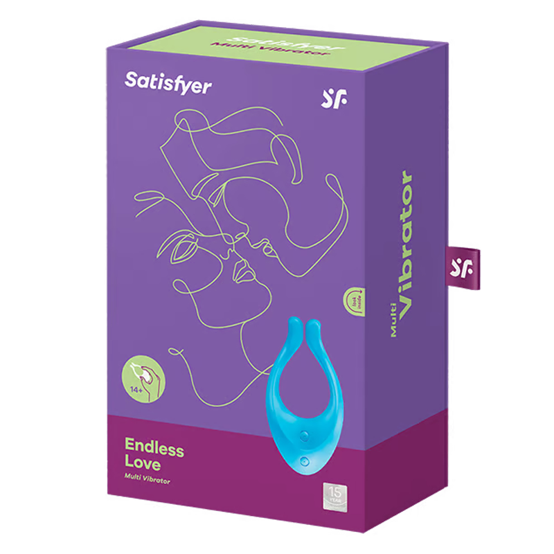 Satisfyer Endless Love Couples Vibrator — Light Blue - SAT-MFV1BLU