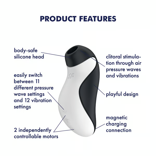 Satisfyer Orca Dual Motor Clitoral Air-Pulse Vibrator - SF8689