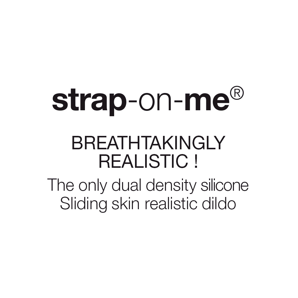 STRAP-ON-ME Sliding Skin Realistic Dildo — L, Vanilla, 19cm - SM6398