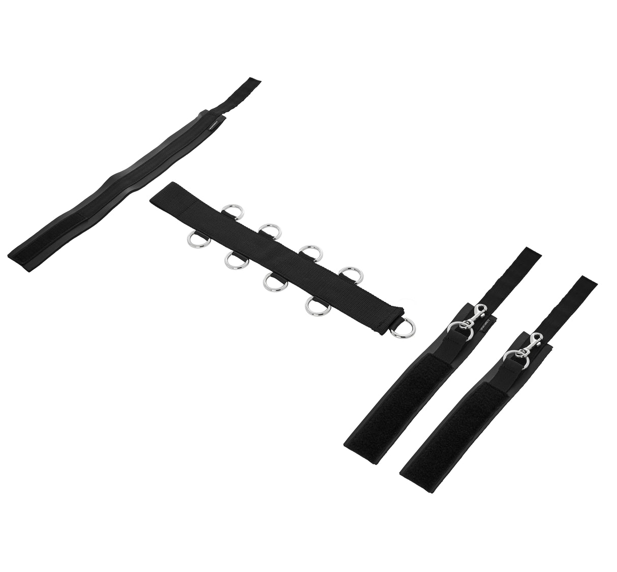 Sportsheets Neck & Wrist Restraint — Neoprene Collar & Cuffs (Black) - SS445-10