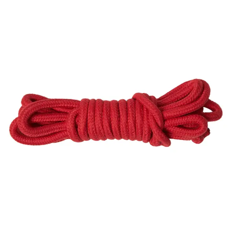 Sex & Mischief Amor Rope — 30' Cotton Bondage Rope, Red - SS09829