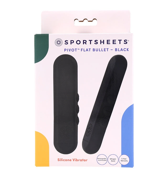Sportsheets Pivot Flat Bullet Vibrator — Black, 4 in (10.1 cm) - SP0177