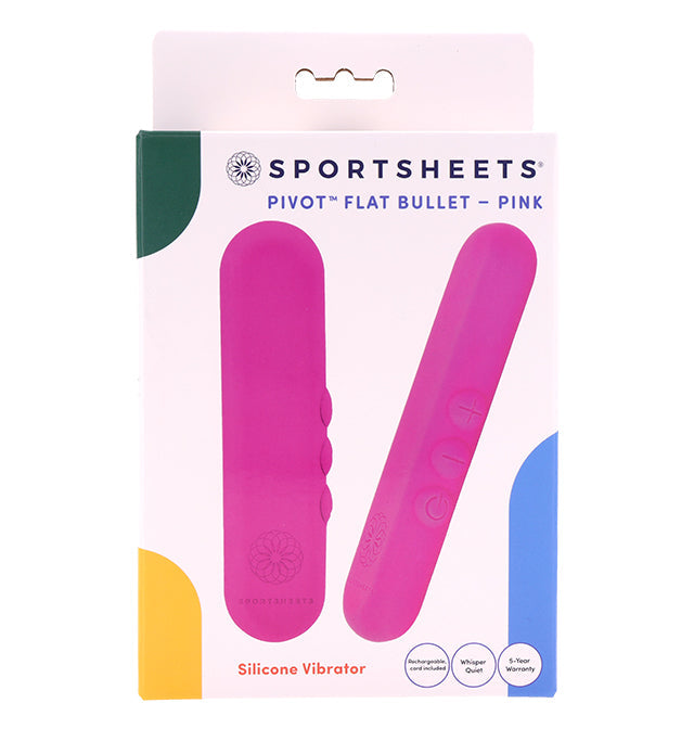 Sportsheets Pivot Flat Bullet Vibrator — Pink, 4-inch - SP0184
