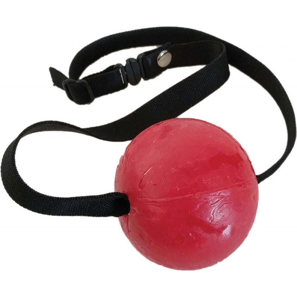 Candy Ball Gag - Strawberry 2.4 Oz by Hott Products