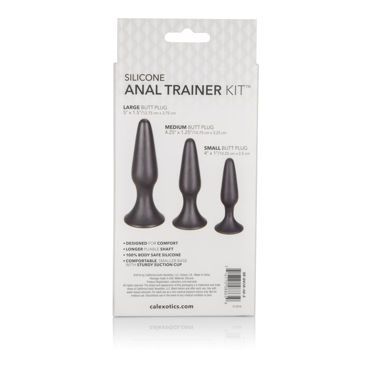 CalExotics Silicone Anal Trainer Kit — 3-Piece Set - SE0410103