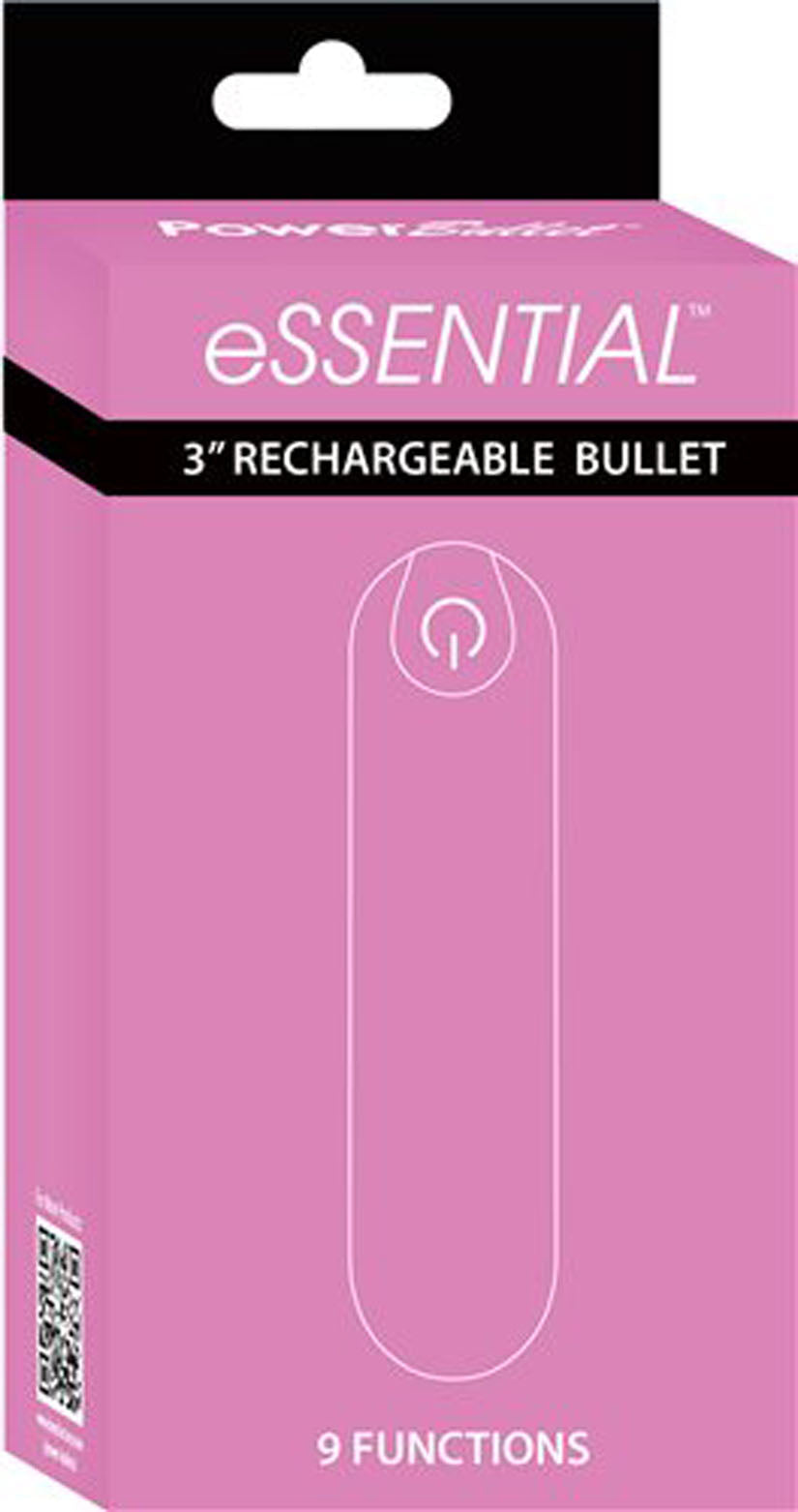 BMS Factory Power Bullet Essential 3.5" Vibrator — Pink - BMS5716-3