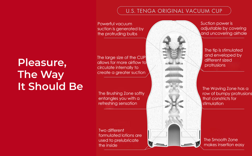 Tenga Original Vacuum Cup — Ultra Size Edition (Disposable, Pre‑lubricated) - TN127