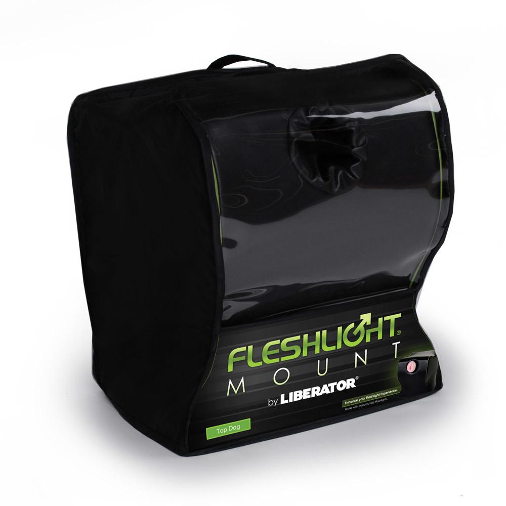Liberator Top Dog Mount for Fleshlight — Black Faux Leather - L9782