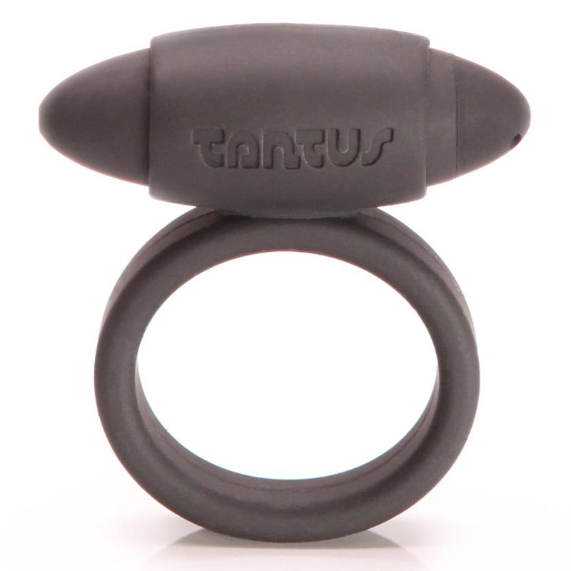 Tantus Vibrating Super Soft C-Ring — Black - TS605BK