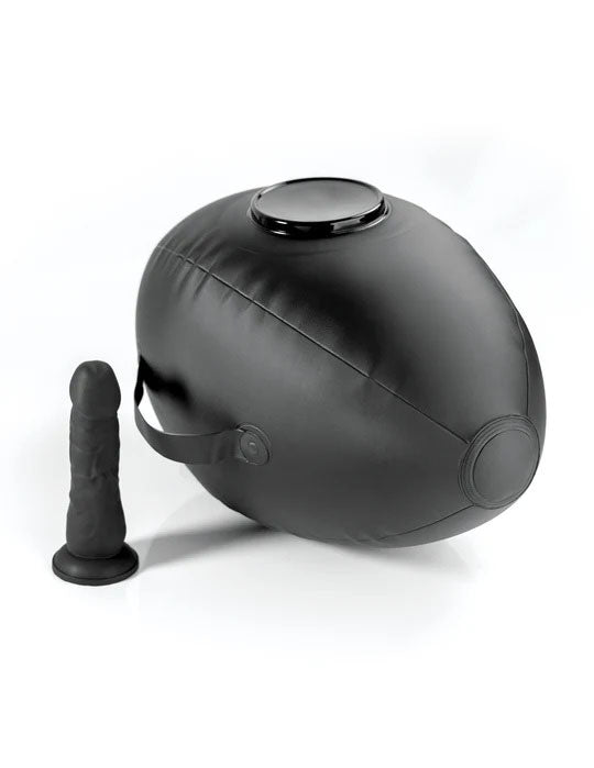 Pipedream Body Dock Inflatable Love Ball with Dillio Dildo, Black - PD4471-23