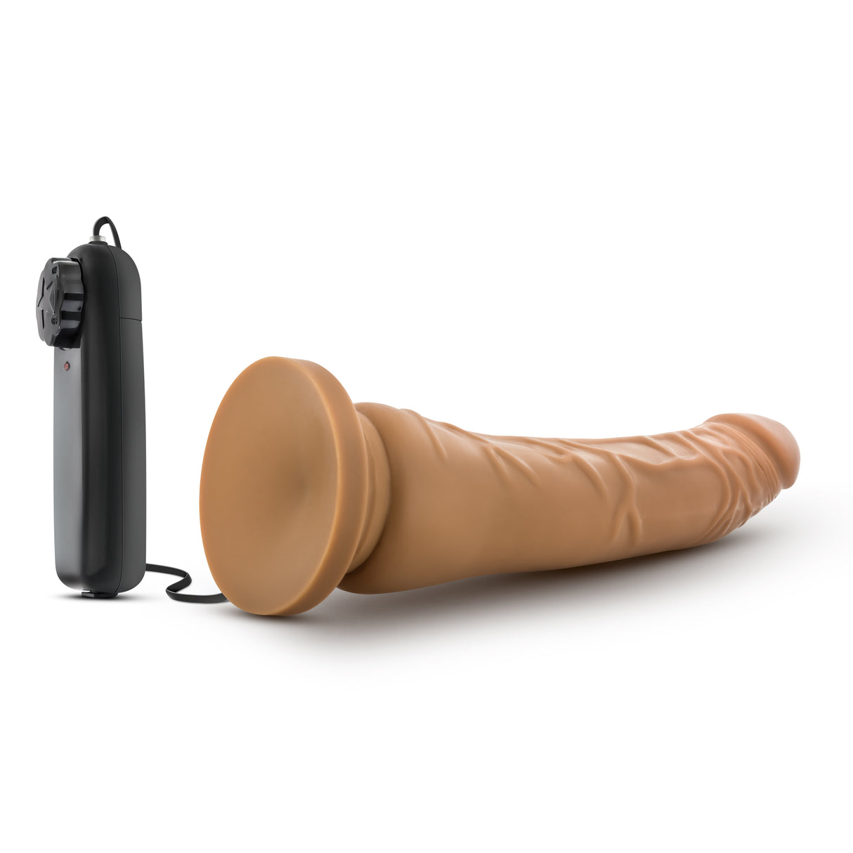 Blush Dr. Skin 8.5 Inch Vibrating Realistic Dildo - Mocha - BL-13057