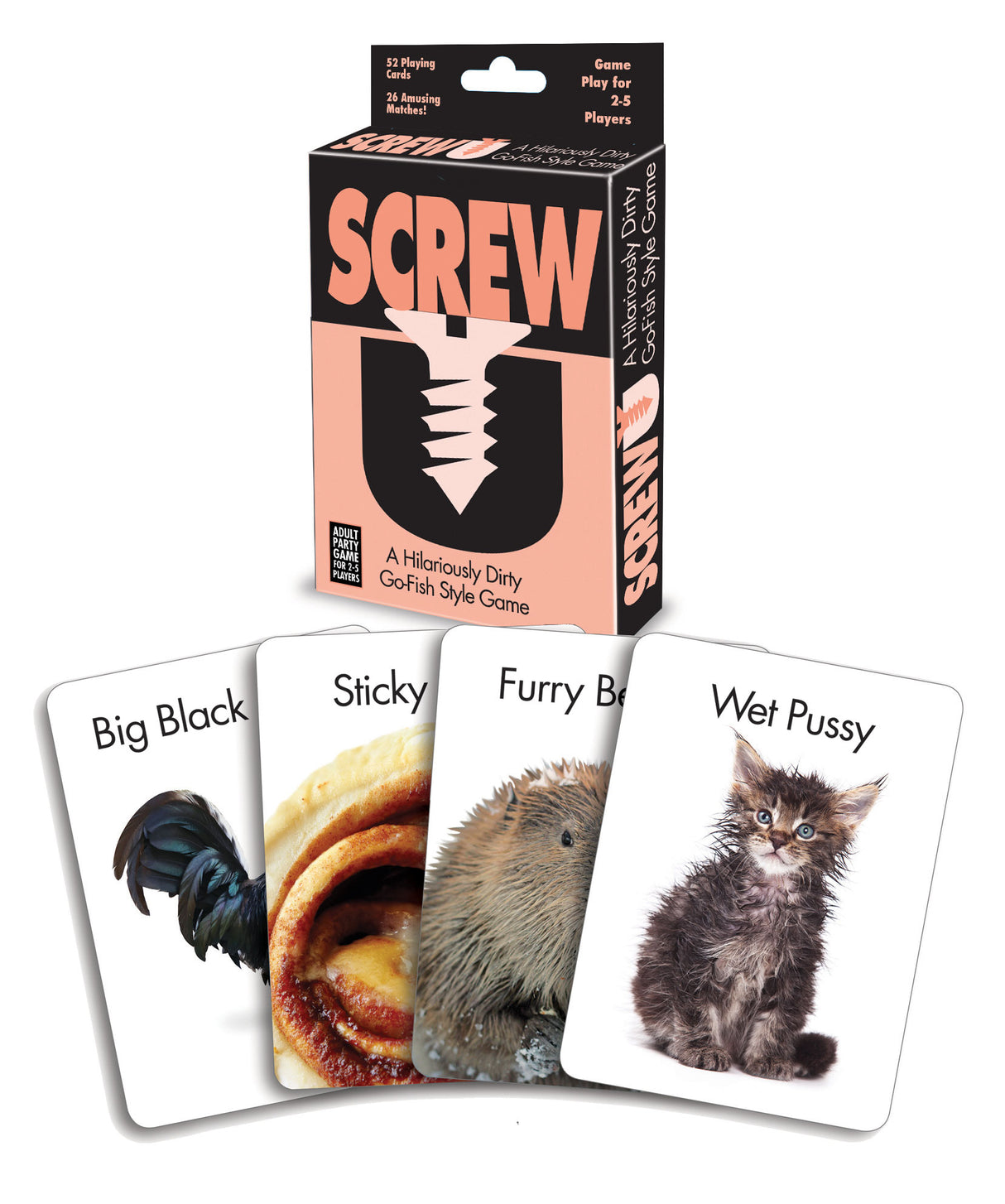 Little Genie Screw U Go Fish-Style Adult Card Game - LG-BG064
