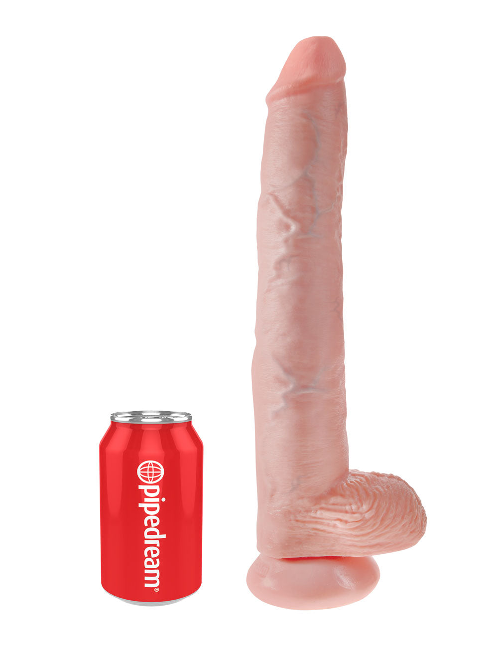 King Cock 14 Inch Cock With Balls - Light by Pipedream