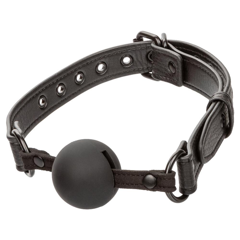 CalExotics Nocturnal Ball Gag, Silicone Black, 1.5 in Ball - SE2678053
