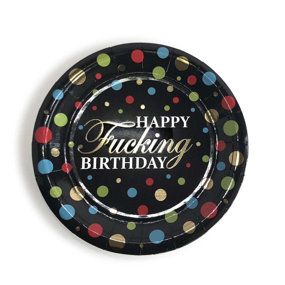 Little Genie Happy F***ing Birthday Paper Plates — 8 Pack, 7.5" - LG-CP1050