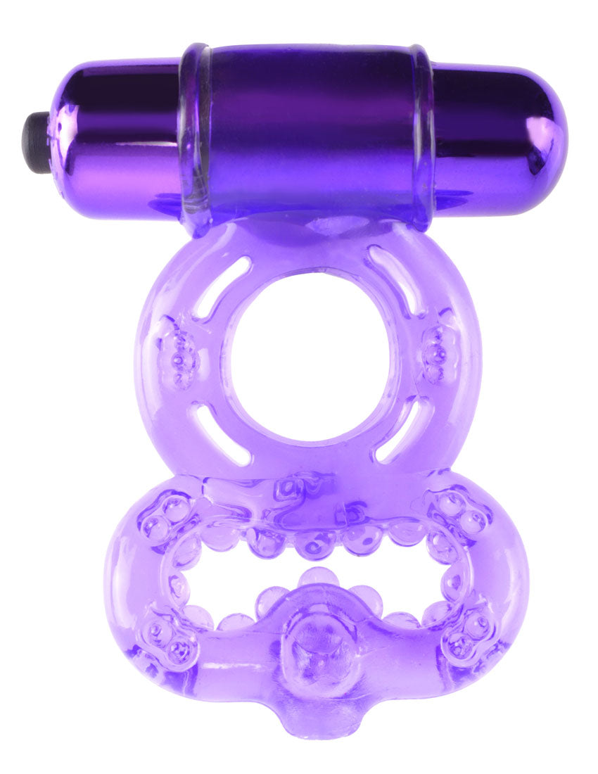 Pipedream Infinity Super Ring — Vibrating C-Ring (Purple) - PD5861-12