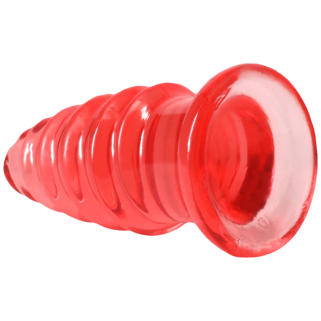 Doc Johnson Crystal Jellies Anal Twist — 5 Inch Pink - DJ0289-08-CD