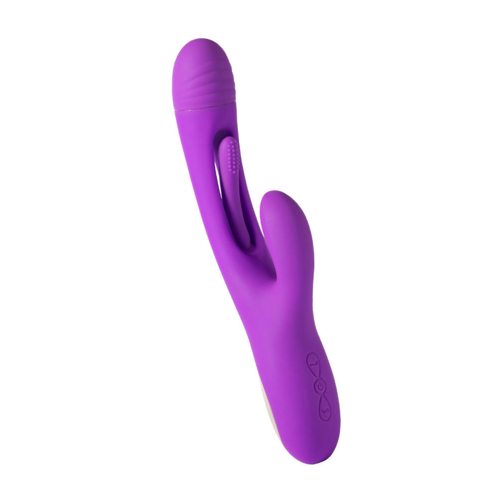 Honey Play Box Bora Rabbit G-Spot Vibrator, Purple — 3 Motors - H-VS-32-920PU