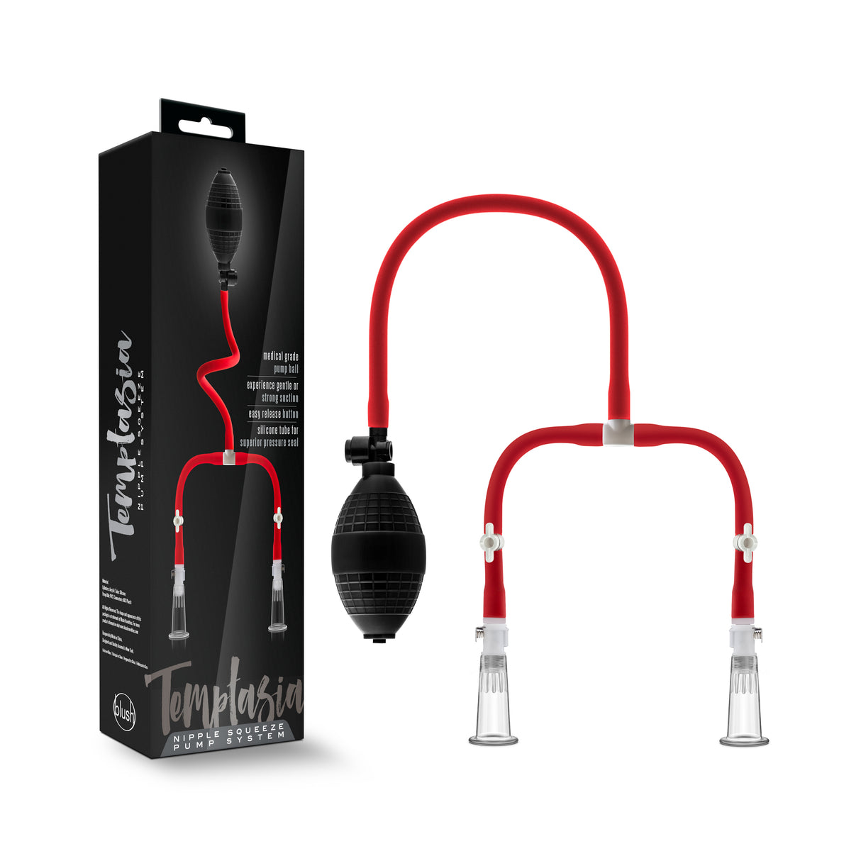 Blush Temptasia Beginners Nipple Pumping System — Black - BL-68358