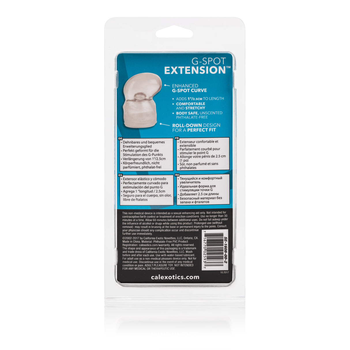 G-Spot Extension - Clear by CalExotics