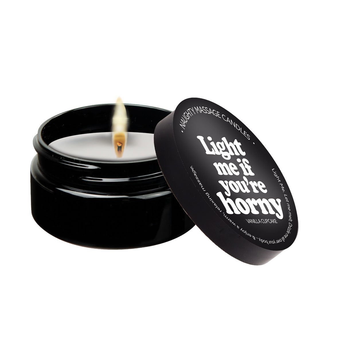 Kama Sutra Light Me If You're Horny Massage Candle — Vanilla, 2 oz - KS14302