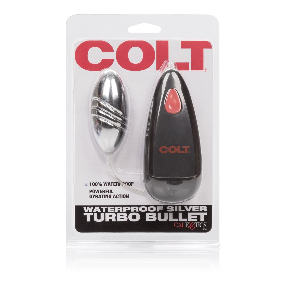 CalExotics Colt Silver Turbo Bullet Vibrator, Waterproof, 3 in - SE6890502