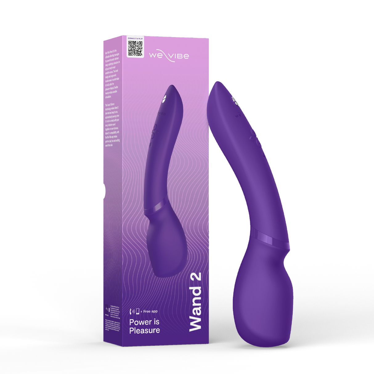 We-Vibe We‑Vibe Wand 2 Cordless Wand Vibrator — Purple - WE3124